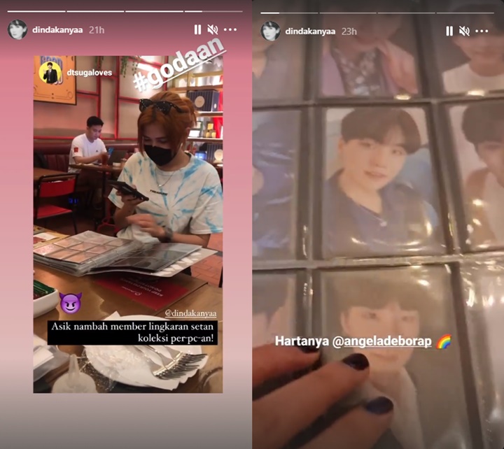 Army Garis Keras, Dinda Kanya Dewi Sampai Bawa Stand Figure Member BTS Ini di Acara Penting