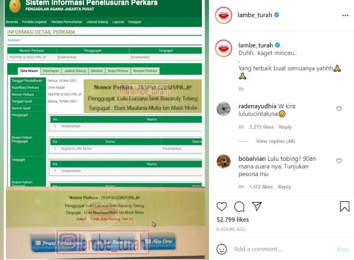 Sidang Cerai Lulu Tobing dan Suami Sudah 2 Kali Digelar, Alasan Pilih Berpisah Terbongkar?