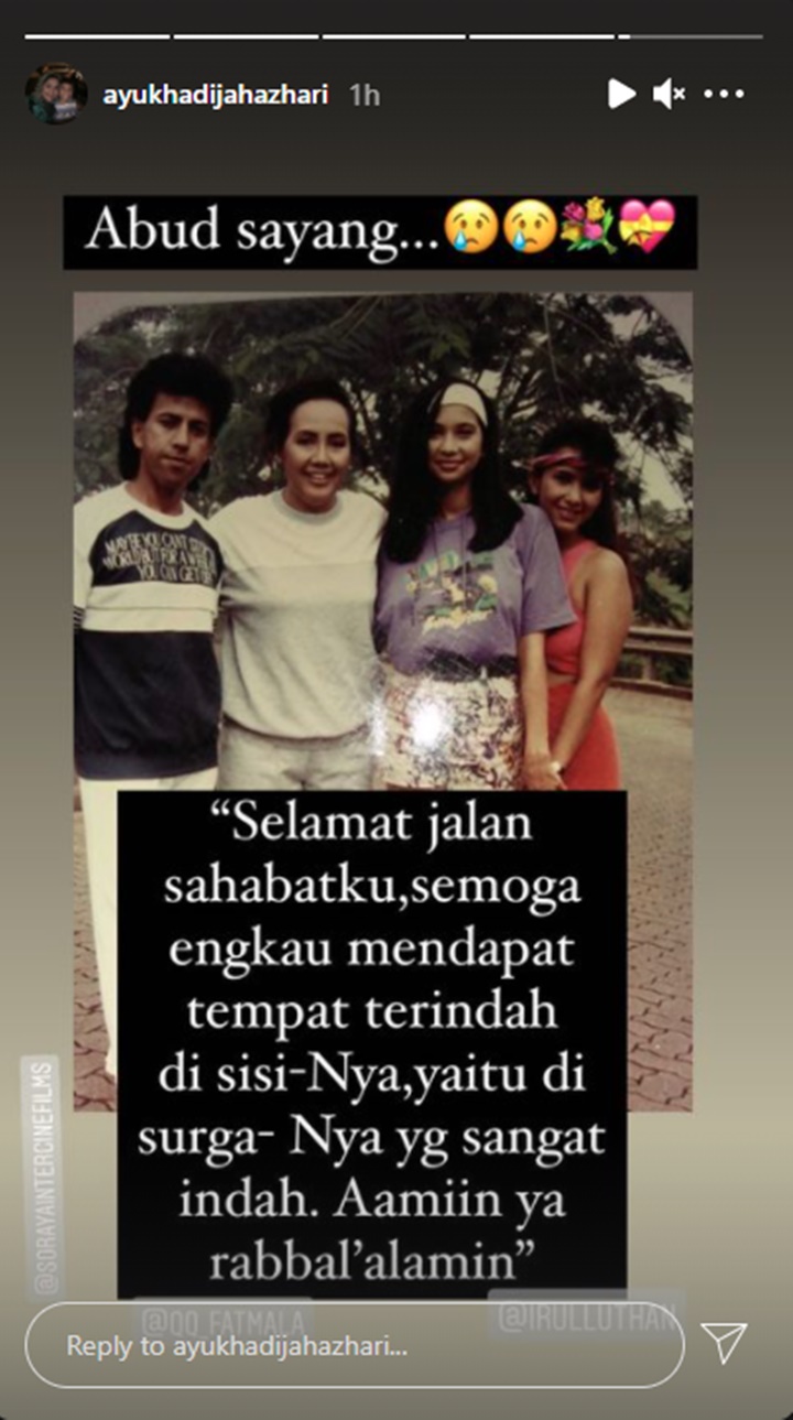 Aktor Fuad Alkhar \'Wan Abud\' Meninggal Dunia, Ayu Azhari Turut Sampaikan Pesan Duka