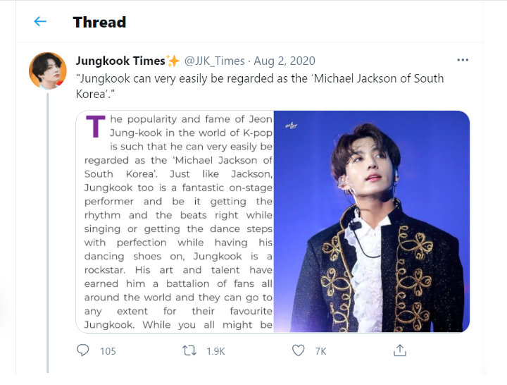 Aksi Jungkook BTS di Panggung Dibandingkan dengan Michael Jackson dan Bruno Mars