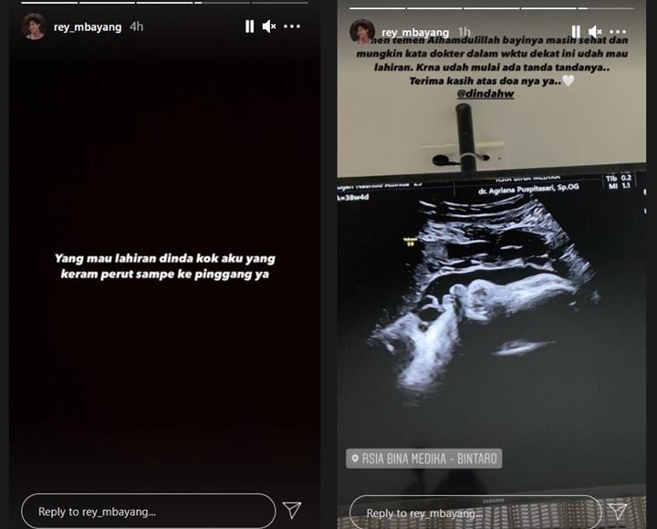 Sebut Dinda Hauw Bakal Segera Melahirkan, Rey Mbayang Curhat Ikut Rasakan Hal Ini