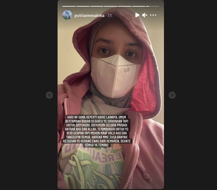 Tak Lagi Rayakan Ultah, Putri Anne Justru Unggah Ucapan Manis dari Sosok Ini Hingga Minta Maaf