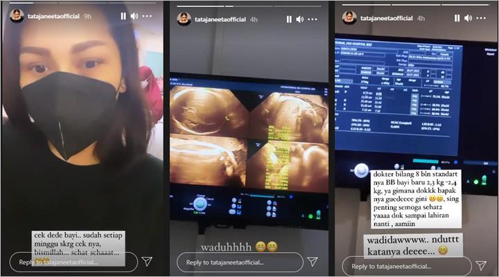 Tata Janeeta periksa Kehamilan Dokter Kaget