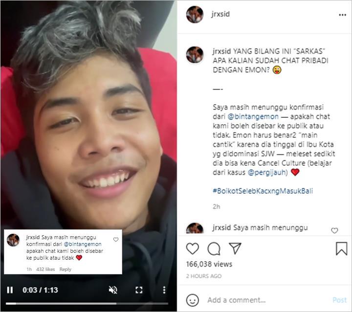 Sindiran Jerinx SID untuk Bintang Emon (Foto: Instagram/@jrxsid) Sindiran Jerinx SID untuk Bintang Emon (Foto: Instagram/@jrxsid)