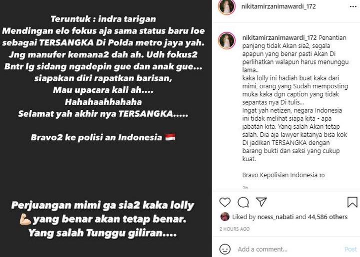 Nikita Mirzani VS Indra Tarigan