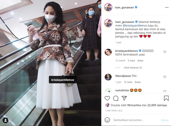 Ivan Gunawan Ungkap Kerinduan Lihat Krisdayanti Kembali Manggung