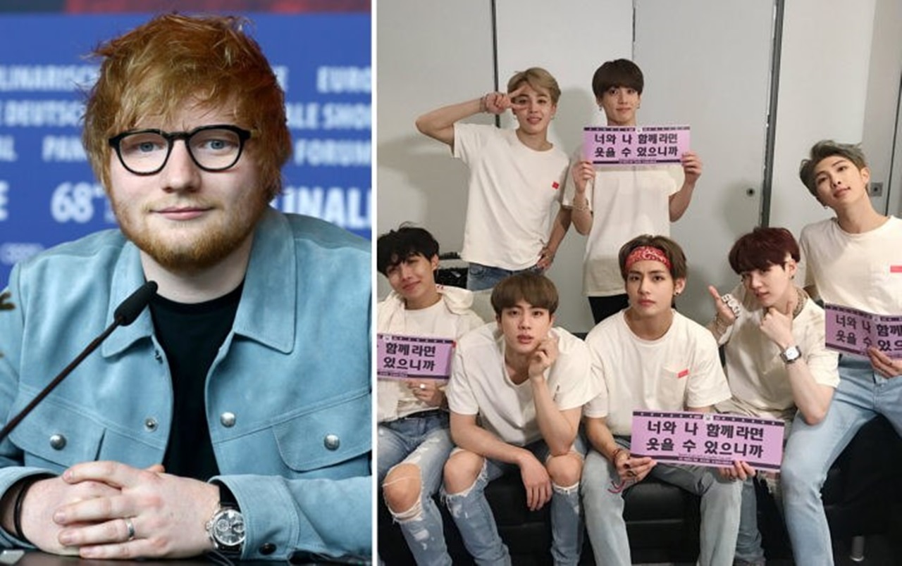Ed Sheeran Benarkan Tulis Lagu Lagi untuk BTS, Bakal Masuk Album Fisik 'Butter'?