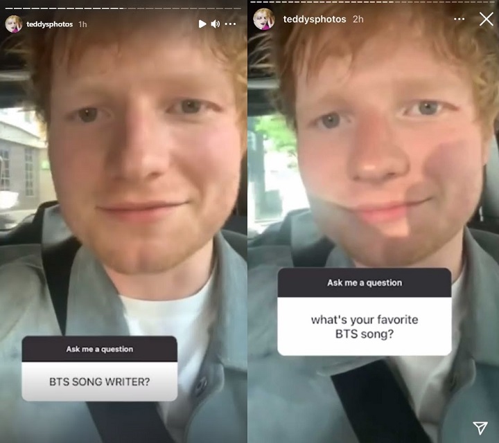 Ed Sheeran Beri Bocoran Soal Lagu BTS yang Ditulisnya dan Jawab Siapa Member Favorit