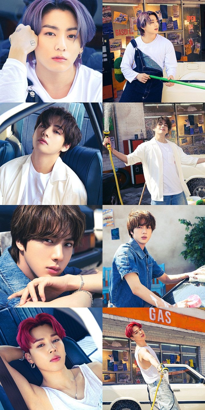 BTS Jadi Tukang Cuci Mobil di Foto Konsep Ketiga Album \'Butter\'