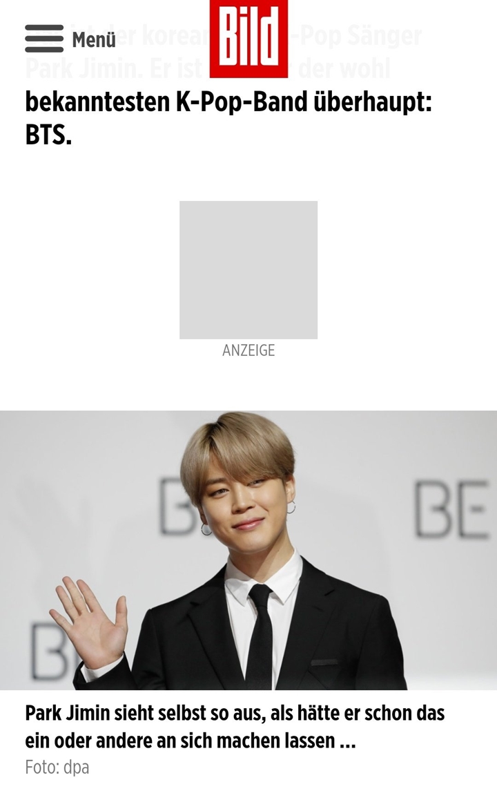 Tabloid Jerman Hina Wajah Jimin BTS Hasil Oplas