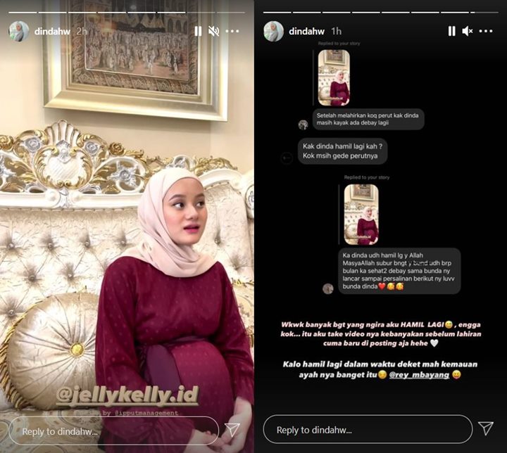 Dinda Hauw Dikira Hamil