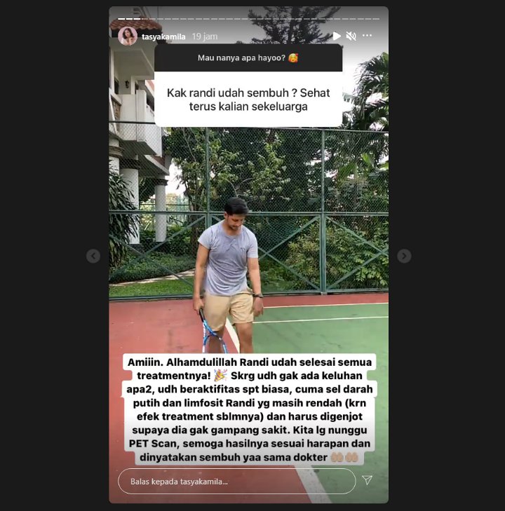 Idap Kanker Getah Bening Stadium 2, Tasya Kamila Ungkap Kondisi Suami Usai Selesaikan Treatment