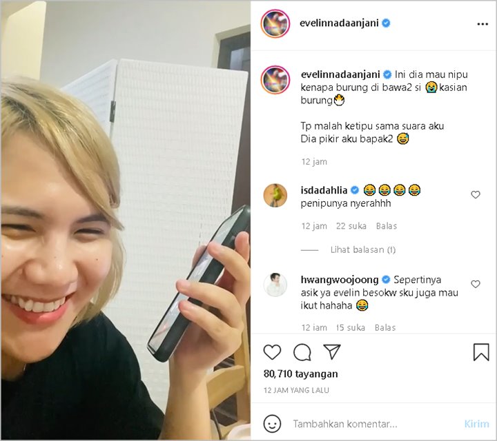 Aksi Evelin Nada Anjani Ladeni Telepon Penipuan Sukses Mengocok Perut Rekan Artis