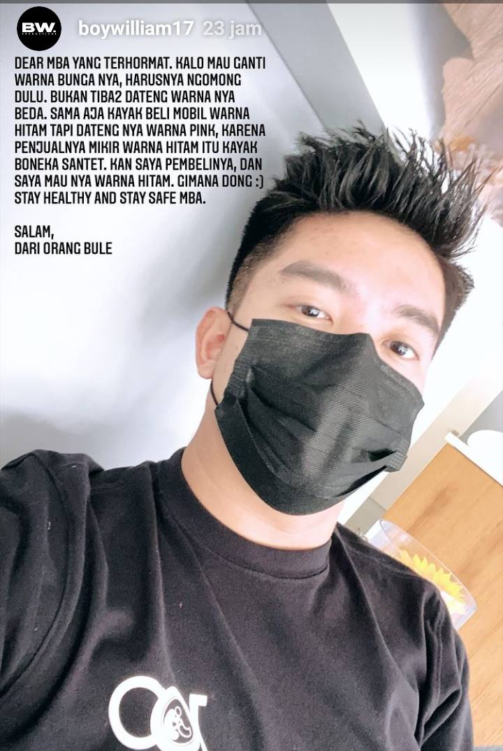 Boy William Balas Kalem Tanggapan Ngegas Denise Chariesta, Doakan Hal Ini