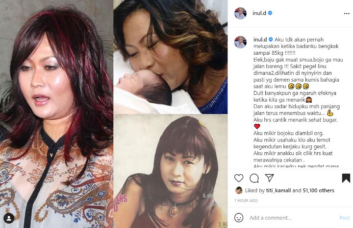 Inul Daratista Bagikan Potret Saat Badan Bengkak, Beber Perjuangan Turun 30 Kilo