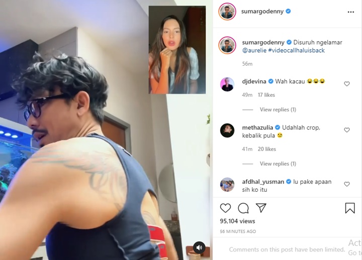 Momen Denny Sumargo Latihan Ngelamar Aurelie Moeremans Bikin Ngakak, Baju Aneh Ikut Disorot