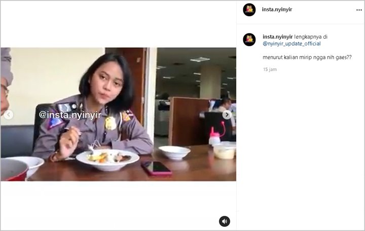 Sosok Polwan Cantik Mendadak Viral Disebut Mirip Lesty Kejora, Bagian Mata Disorot