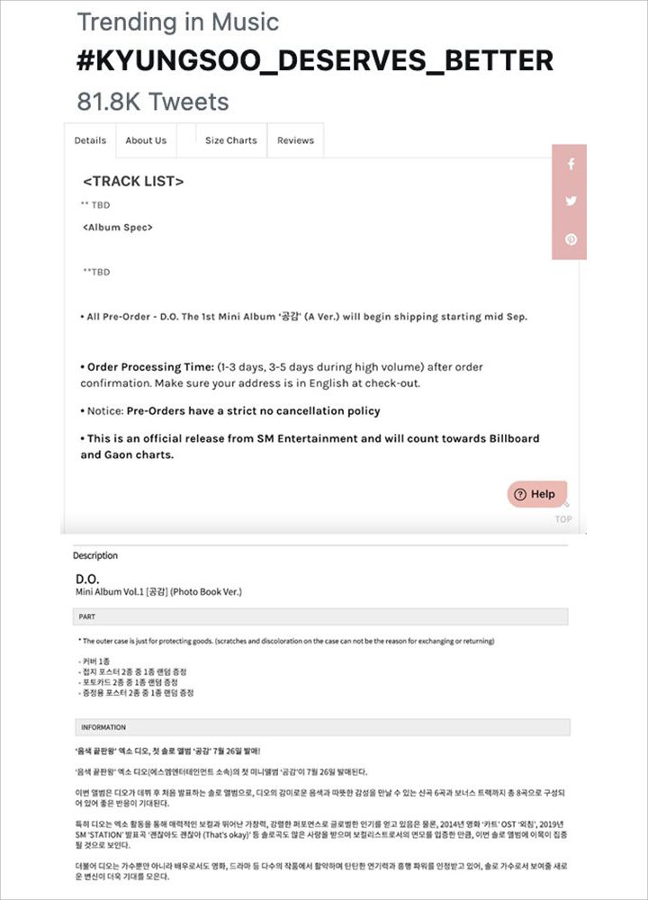 Tak Puas, Fans Tuntut SM Entertainment Lebih Baik dalam Urus Album Solo D.O. EXO