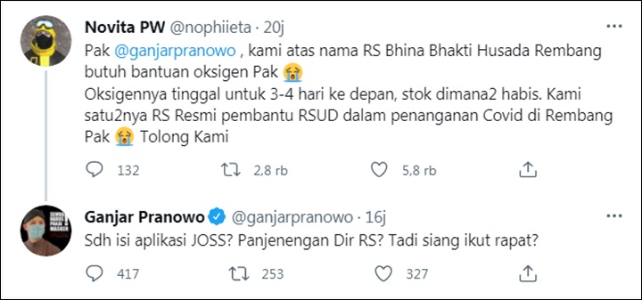 Balasan Ganjar