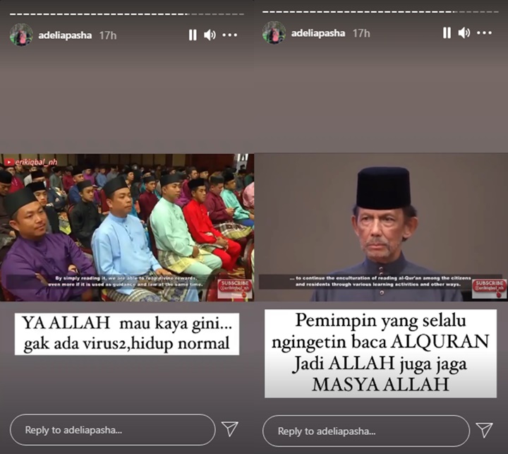 Adelia Pasha Nangis Lihat Negara Brunei Darussalam Bebas Covid, Inikah Rahasianya?
