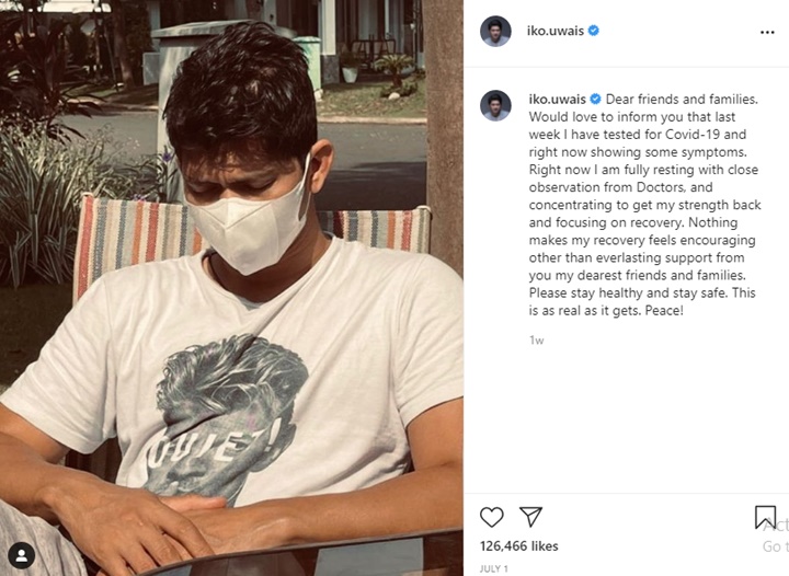 Iko Uwais Kabarkan Sembuh dari Covid-19 Sambil Pamer Foto Ini, Netter Dibuat Gemas