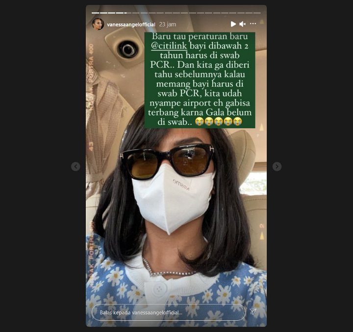 Sudah Tiba Di Bandara, Vanessa Angel dan Suami Kecewa Gagal Terbang Karena Bayinya Diwajibkan Swab