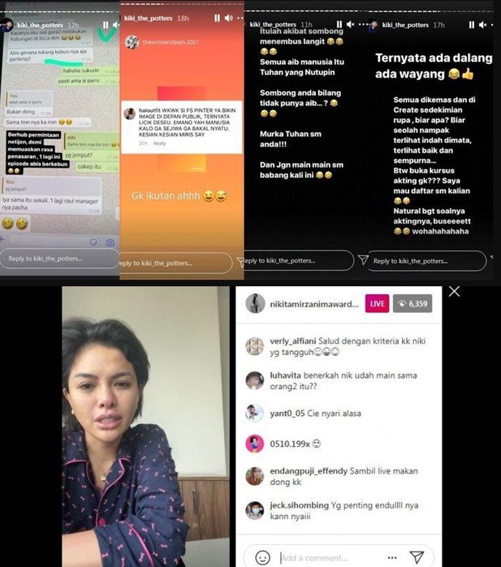 Disindir Kiki The Potters Soal Hubungan dengan Tukang Kebun, Reaksi Nikita Mirzani Kok Kalem?