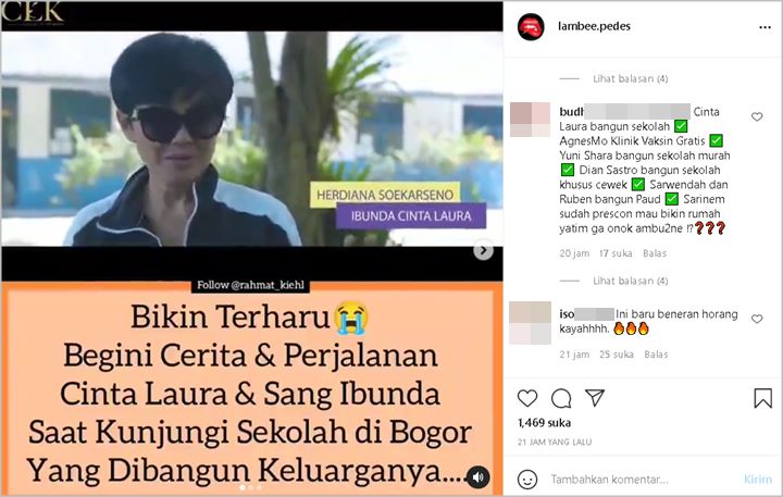 Ibunda Cinta Laura Beber Kisah Awal Bangun Yayasan Soekarseno, Netter Seret Nama Agnez Mo-Yuni Shara