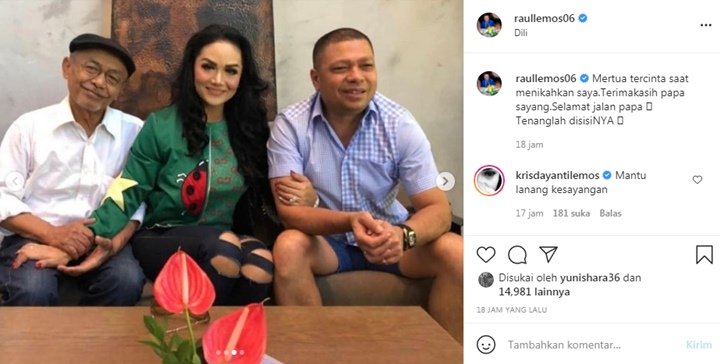 Krisdayanti Sebut Raul Lemos Mantu Kesayangan Alm Papa