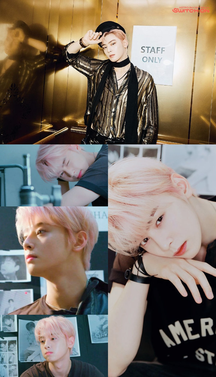 Cha Eunwoo ASTRO Tampil dengan Rambut Pink, Gantengnya Bikin Heboh