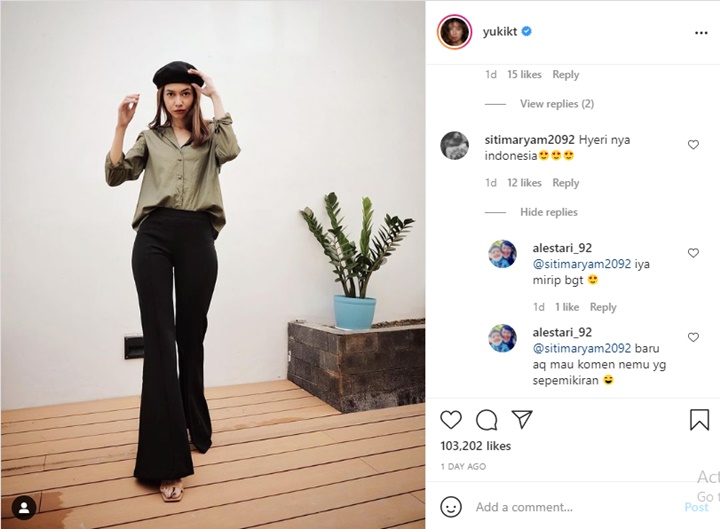 Usai Song Hye Kyo, Yuki Kato Kini Disebut Mirip Idol Cantik Ini Gara-gara Pamer Kaki Jenjang