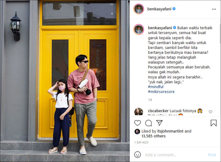 Wajah Asli Istri Dikira Efek Hamil, Pesan Bijak Ben Kasyafani Buat Putri Marshanda Jadi Sorotan