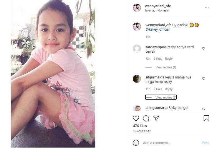 Kekey Putri Wenny Ariani Jadi Selebgram?