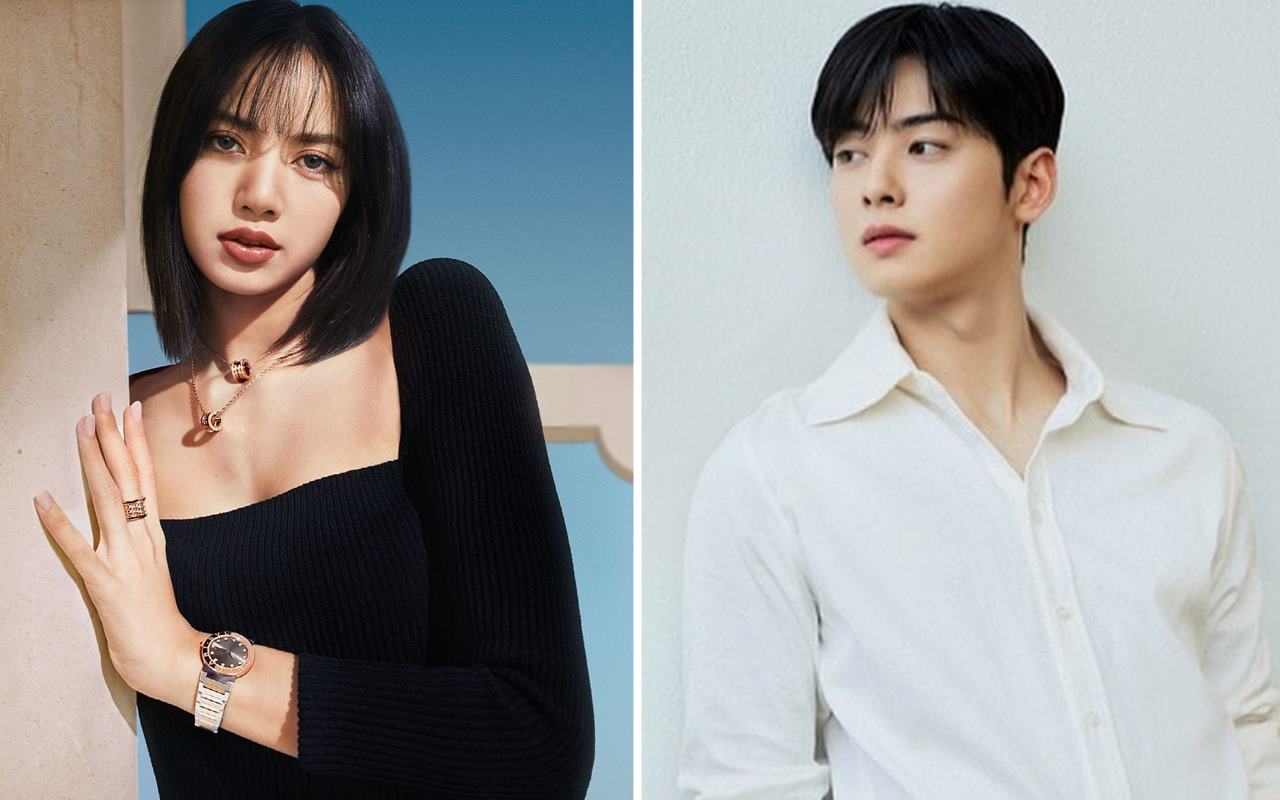 Kompak Berbusana Hitam, Lisa BLACKPINK dan Cha Eun Woo ASTRO Tampil Memukau untuk Bvlgari