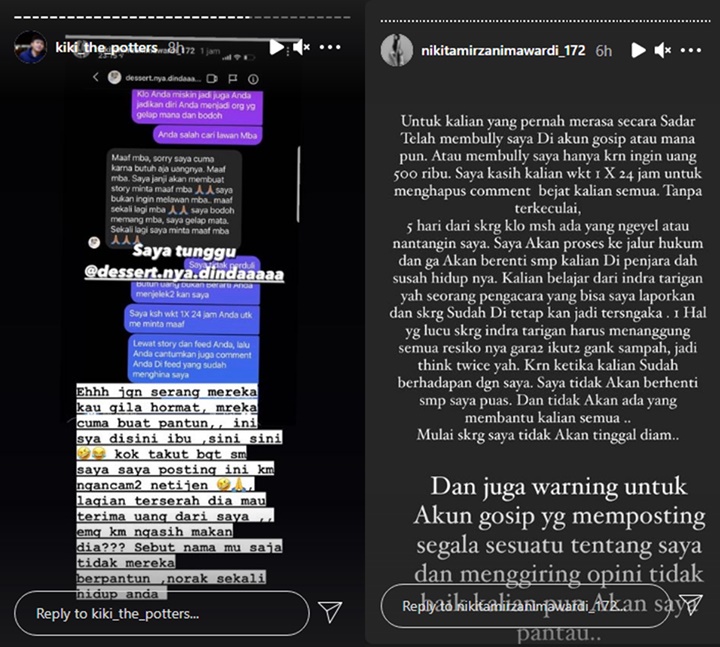 Nikita Mirzani Ancam Netizen yang Ikut Giveaway Pantun, Kiki The Potters Sebut Salah Sasaran