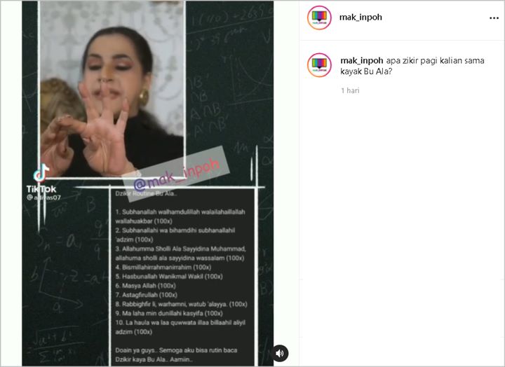 Ibunda Tasya Farasya Bongkar Aktivitas Rutin Setelah Salat, Netter Merasa ‘Tertampar’
