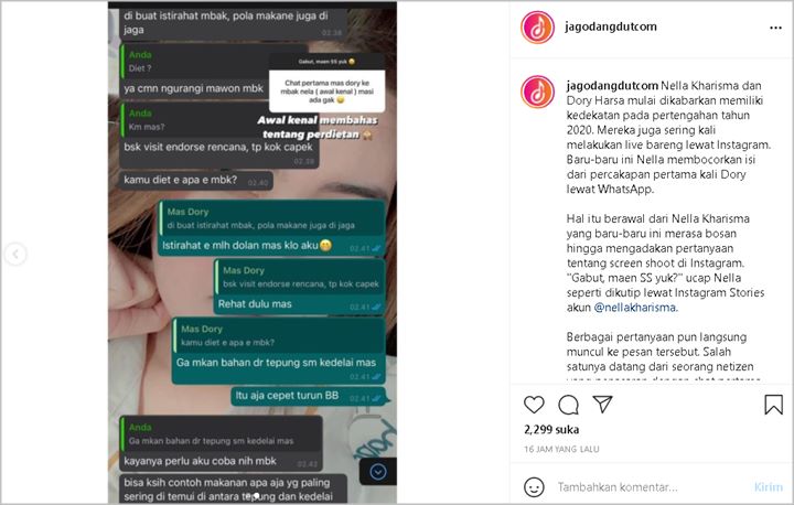 Nella Kharisma Bongkar Momen PDKT dengan Dorry Harsa, Topik Perbincangan Tak Biasa Disorot