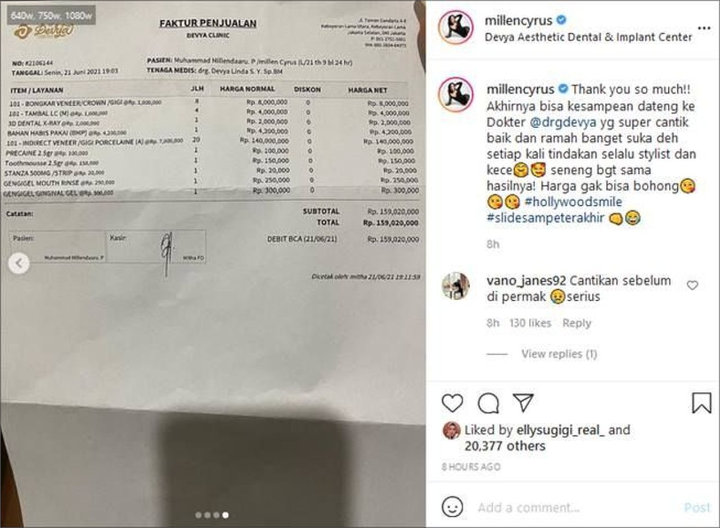 Millendaru Habiskan Rp159 Juta Untuk Perawatan Gigi, Netizen Malah Salfok Lihat Nama Aslinya