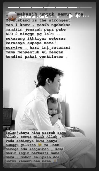 Doa Zaskia Sungkar untuk Ibunda Irwansyah: Semoga Ada Keajaiban