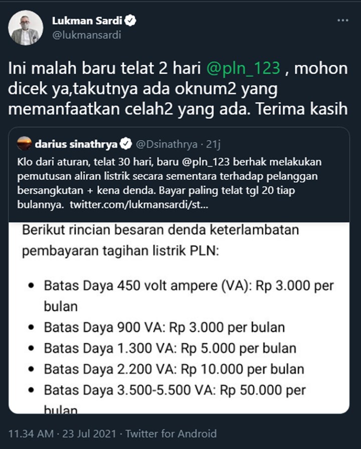 Lukman Sardi Curhat Listrik Rumahnya Terancam Diputus PLN, Kenapa?