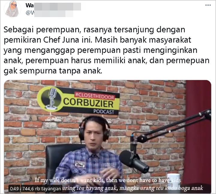 Chef Juna Mendadak Trending Twitter Gara-gara Video Lama, Pemikirannya Bikin Banyak Perempuan Salut