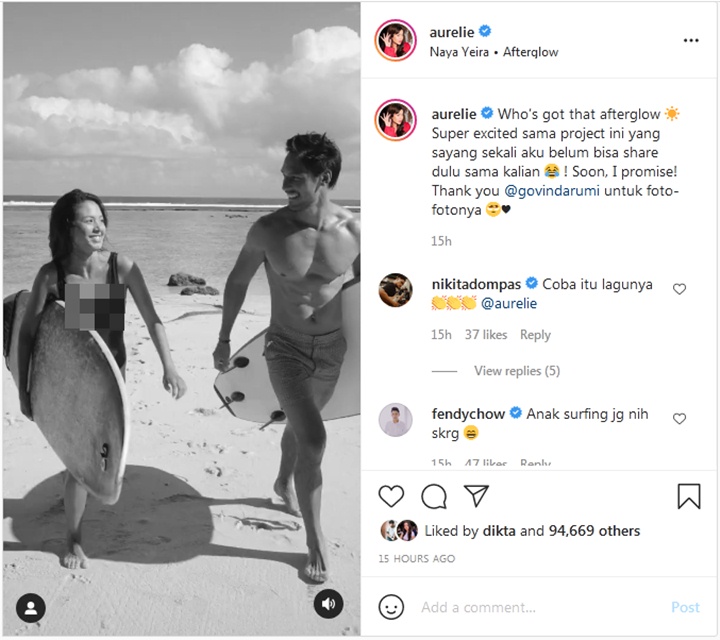 Aurelie Moeremans Pamer Mantai Bareng Richard Kyle, Putus dari Pacar?