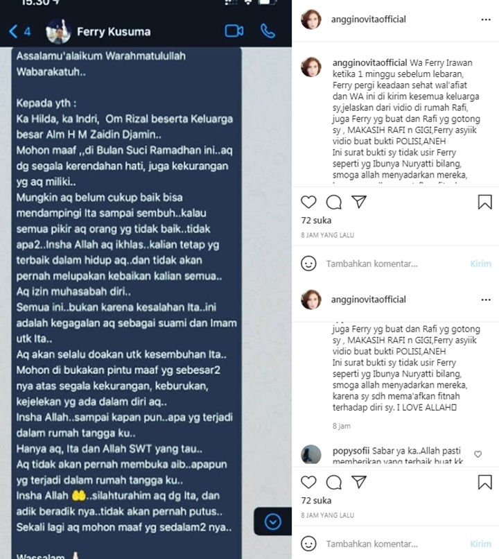 Bukan Ferry Irawan, Istri Ungkap Raffi Ahmad dan Nagita Slavina Penyelamat Saat Stroke