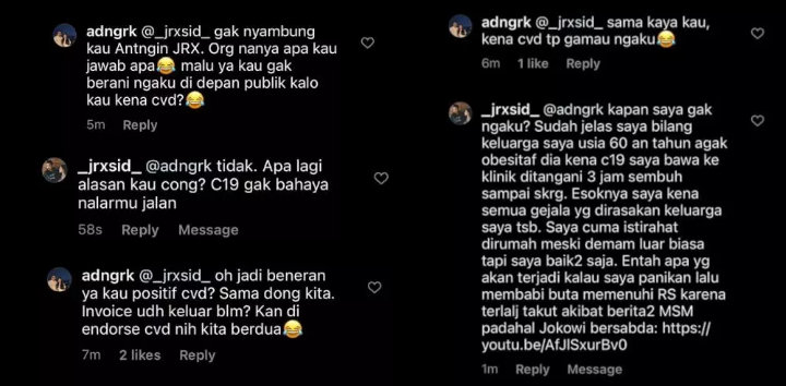 Jerinx SID Akhirnya Ngaku Sempat Kena COVID-19, Adam Deni Beri Sindiran Begini