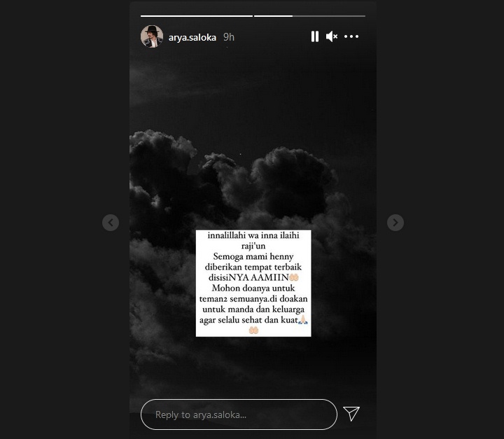 Ikut Berduka, Arya Saloka Sampaikan Belasungkawa atas Kepergian Ibunda Amanda Manopo