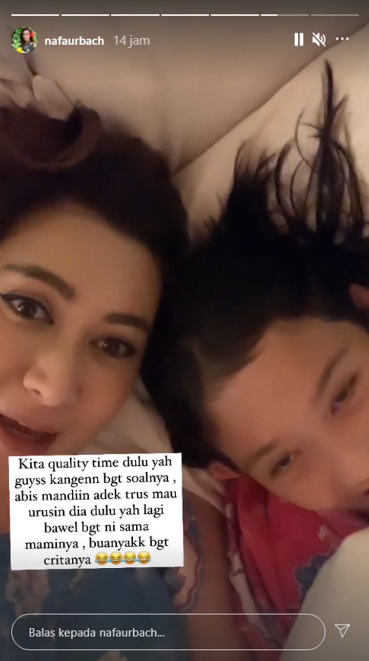 Akhirnya Bertemu dengan Sang Anak, Nafa Urbach Ungkap Senangnya Bisa Lolos Terbang ke Bali