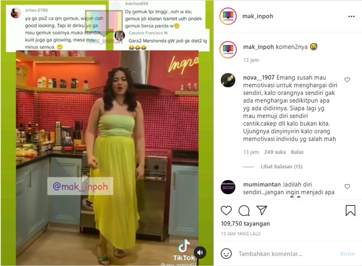 Aksi Kampenye Marshanda Untuk Ajak Selalu Cintai Diri Sendiri Tuai Pro Kontra