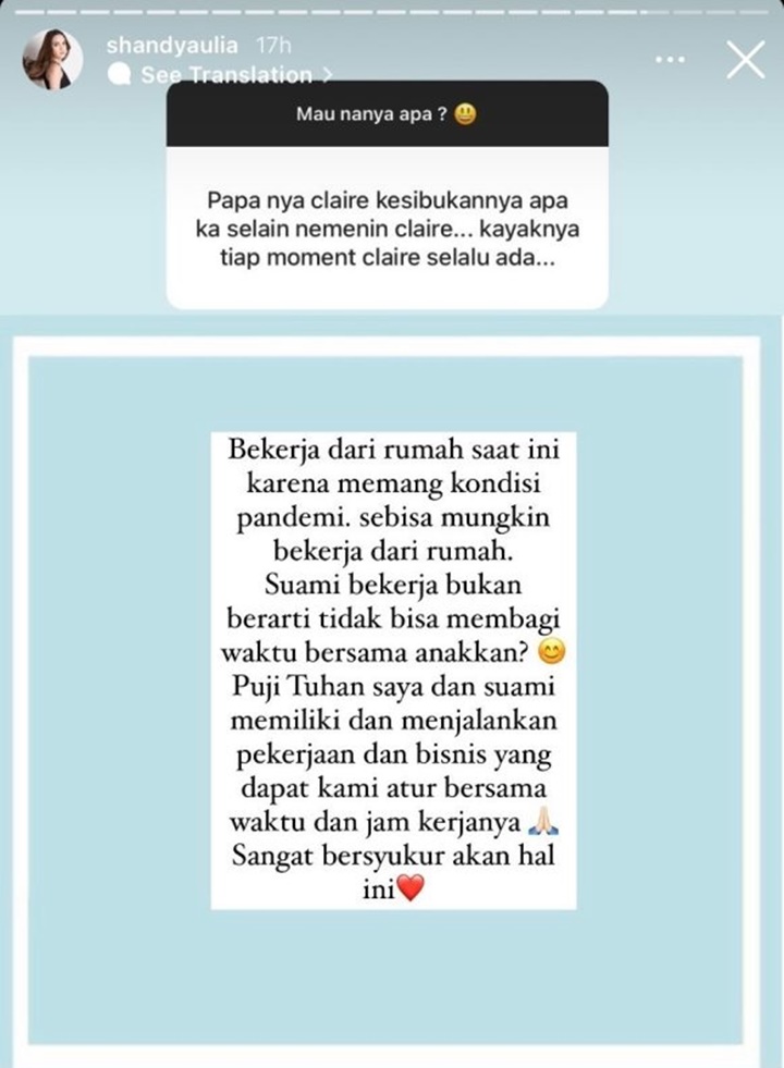 Pekerjaan Suami Shandy Aulia Dipertanyakan Karena Sering Kepergok Temani Anak, Beri Jawaban Adem