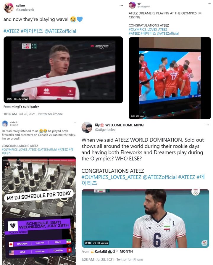 Makin Populer Usai \'Kingdom\', Lagu ATEEZ Diputar di Olimpiade Tokyo Fans Auto Girang