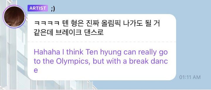 Jisung NCT Sebut Ten Layak Ikut Olimpiade Musim Panas 2024 untuk Cabang Baru Ini